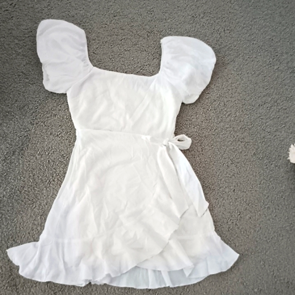 White minidress